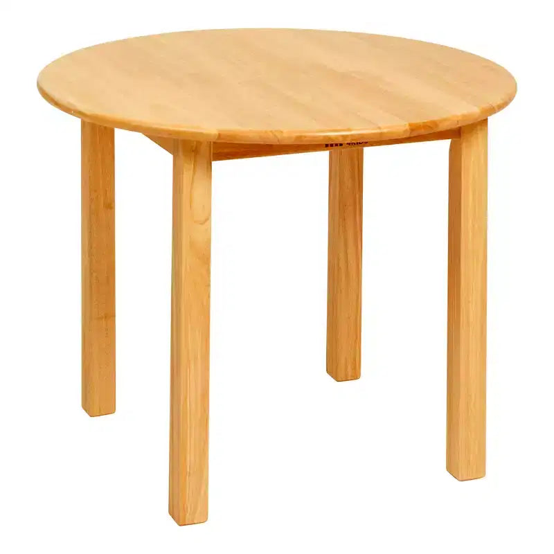 30in x 30in Round Hardwood Table with 22in Legs, Children's Furniture