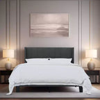 Panel Bed Charcoal Gray