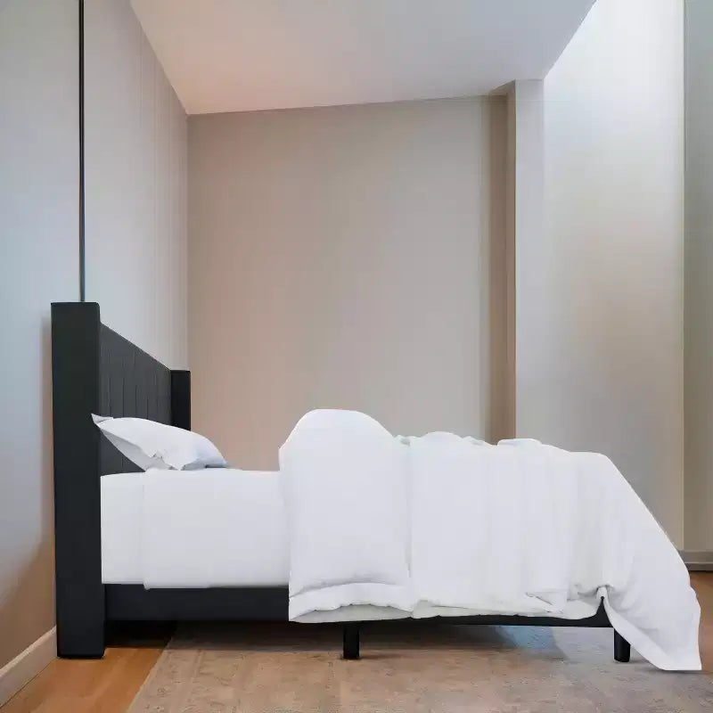 Panel Bed Charcoal Gray