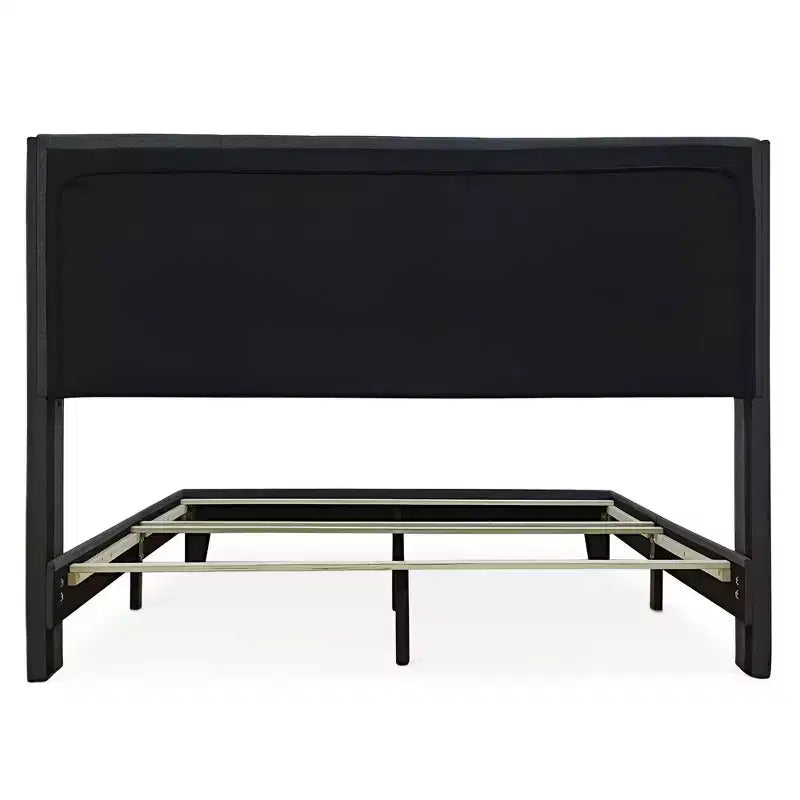 Panel Bed Charcoal Gray