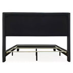Panel Bed Charcoal Gray