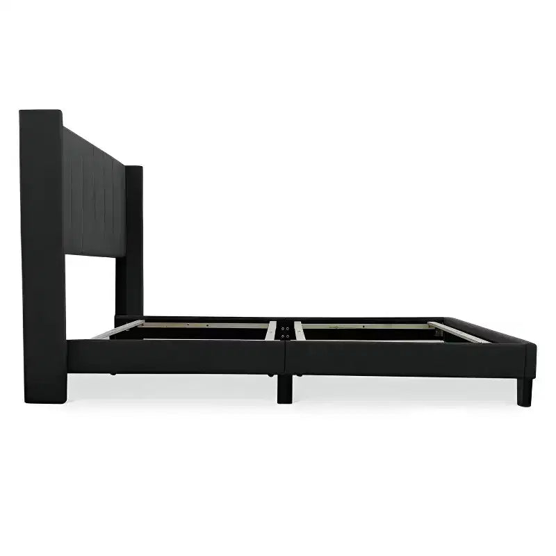 Panel Bed Charcoal Gray