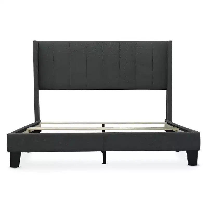 Panel Bed Charcoal Gray
