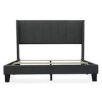 Panel Bed Charcoal Gray