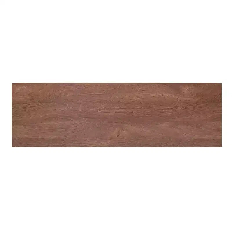 TV Stand for up to 80" TVs with 6 Open Storage Compartments in White/Walnut