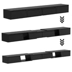Extendable Entertainment Center With 4 Storage Drawers