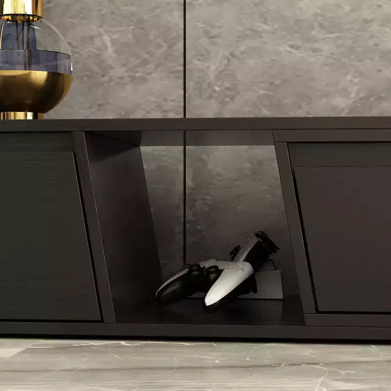Extendable Entertainment Center With 4 Storage Drawers