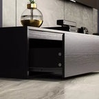 Extendable Entertainment Center With 4 Storage Drawers