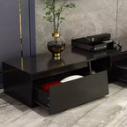 Extendable Entertainment Center With 4 Storage Drawers